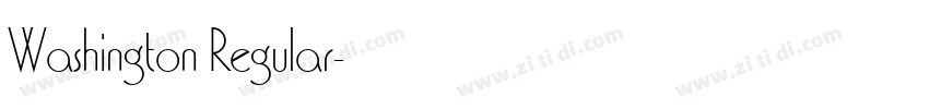 Washington Regular字体转换